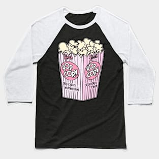 Pink Popcorn Baseball T-Shirt